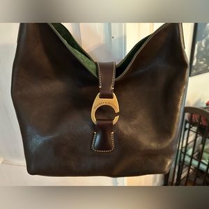 Dooney & Bourke leather shoulder bag - BROWN